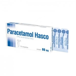 Paracetamol Hasco 80mg czopki 10 sztuk
