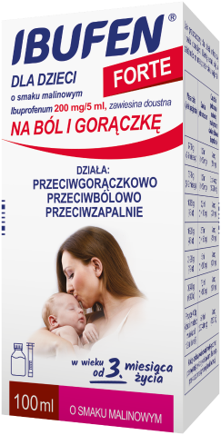 Ibufen dla dzieci Forte 200mg/5ml 100ml malinowe-0