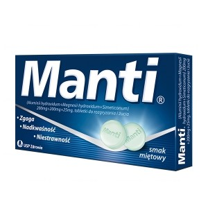 Manti smak miętowy do rozgryzania i żucia 8 tabletek