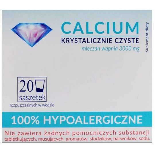 Calcium Krystalicznie Czyste 3000mg 20 saszetek-0 Calcium Krystalicznie Czyste 3000mg 20 saszetek-0