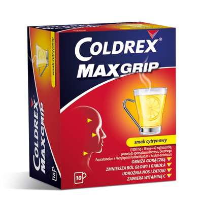 Coldrex MaxGrip o smaku cytrynowym 10 saszetek-0 Coldrex MaxGrip o smaku cytrynowym 10 saszetek-0