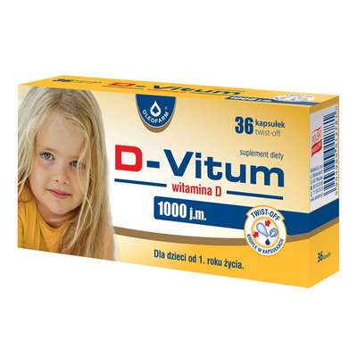 D-Vitum 1000 dla dzieci od 1 roku zycia 30 kaps twist off-0 D-Vitum 1000 dla dzieci od 1 roku zycia 30 kaps twist off-0