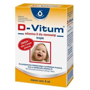 D-Vitum witamina D dla niemowlat krople 6ml-0