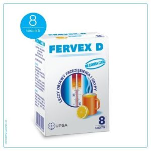 Fervex D 500mg+200mg+25mg, 8 saszetek-0