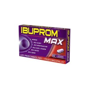 Ibuprom MAX 400mg 12 tabletek-0