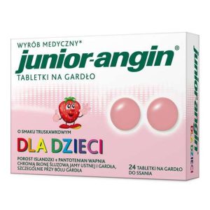 Junior-angin dla dzieci od 4 lat smak trusk 36 tabletki -0