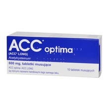 ACC Optima 600mg 10 tabletek musujacych-30 ACC Optima 600mg 10 tabletek musujacych-30