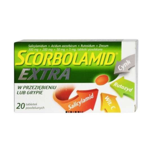 Scorbolamid EXTRA, 20 tabletek