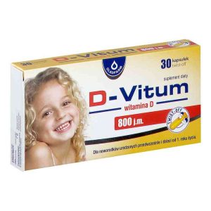 D-Vitum 800 j.m., witamina D od 1 roku, 30 kapsulek twist-off-0