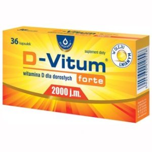 D-Vitum Forte 2000 j.m, dla doroslych, 30 kapsulek-0