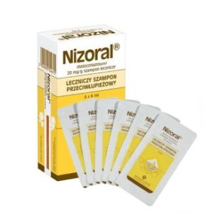 Nizoral 20 mg/ g, szampon przeciwlupiezowy, 6 ml x 6 saszetek-0