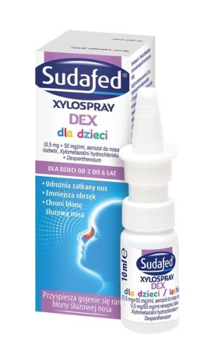 Sudafed Xylospray DEX, dla dzieci, 10 ml-0
