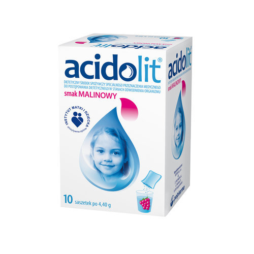 Acidolit, smak malinowy, 10 saszetek-0 Acidolit, smak malinowy, 10 saszetek-0