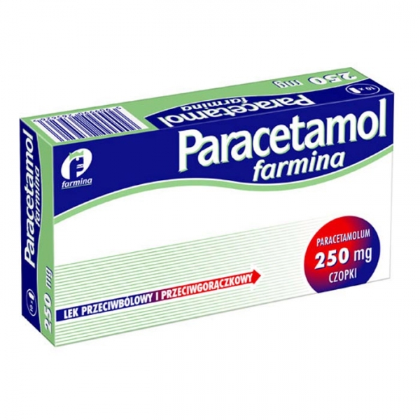 Paracetamol Farmina, 250mg, czopki, 10 sztuk-0 Paracetamol Farmina, 250mg, czopki, 10 sztuk-0