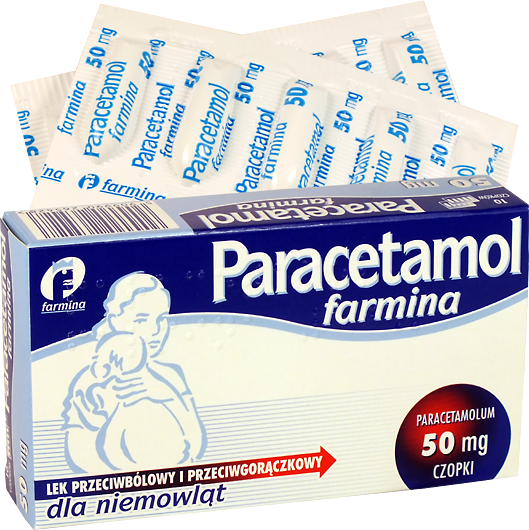 Paracetamol Farmina 50mg, czopki, 10 sztuk-0 Paracetamol Farmina 50mg, czopki, 10 sztuk-0