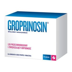 Groprinosin, 500 mg, tabletki, 50 szt.-0