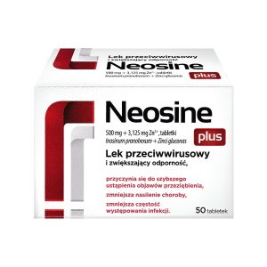 Neosine Plus 500 mg + 3,125 mg Zn2+, tabletki, 50 szt-0