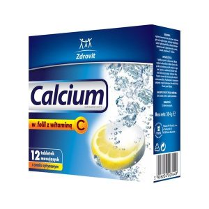 Zdrovit Calcium 300 w folii o sm.cytr x 12-0