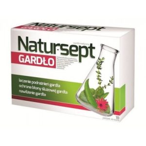 NATURSEPT gardło 18 past. do ssania -0